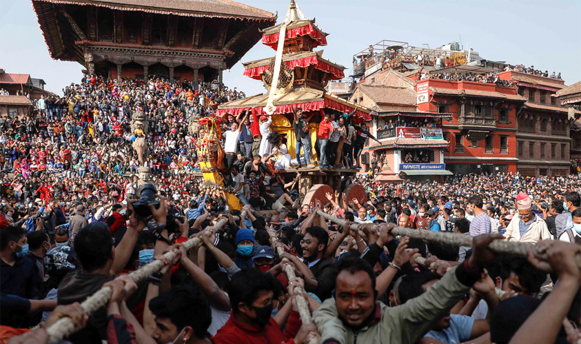 Biska Jatra Begins in Bhaktapur